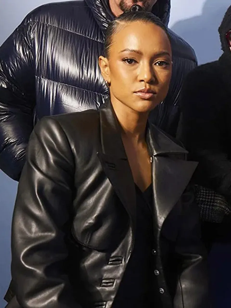 Divinity 2023 Karrueche Tran Black Leather Coat