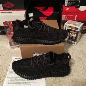 Ds sz 14 adidas yeezy boost 350 'pirate black' (2015) w rece