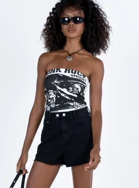 Estrella Denim Shorts Black