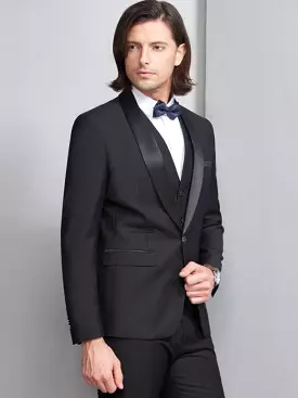 Formal Slim Fit Three Piece Tuxedo Suit