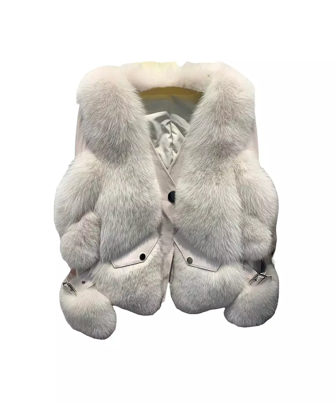 Fox Fur Sheepskin Leather Fur Coat