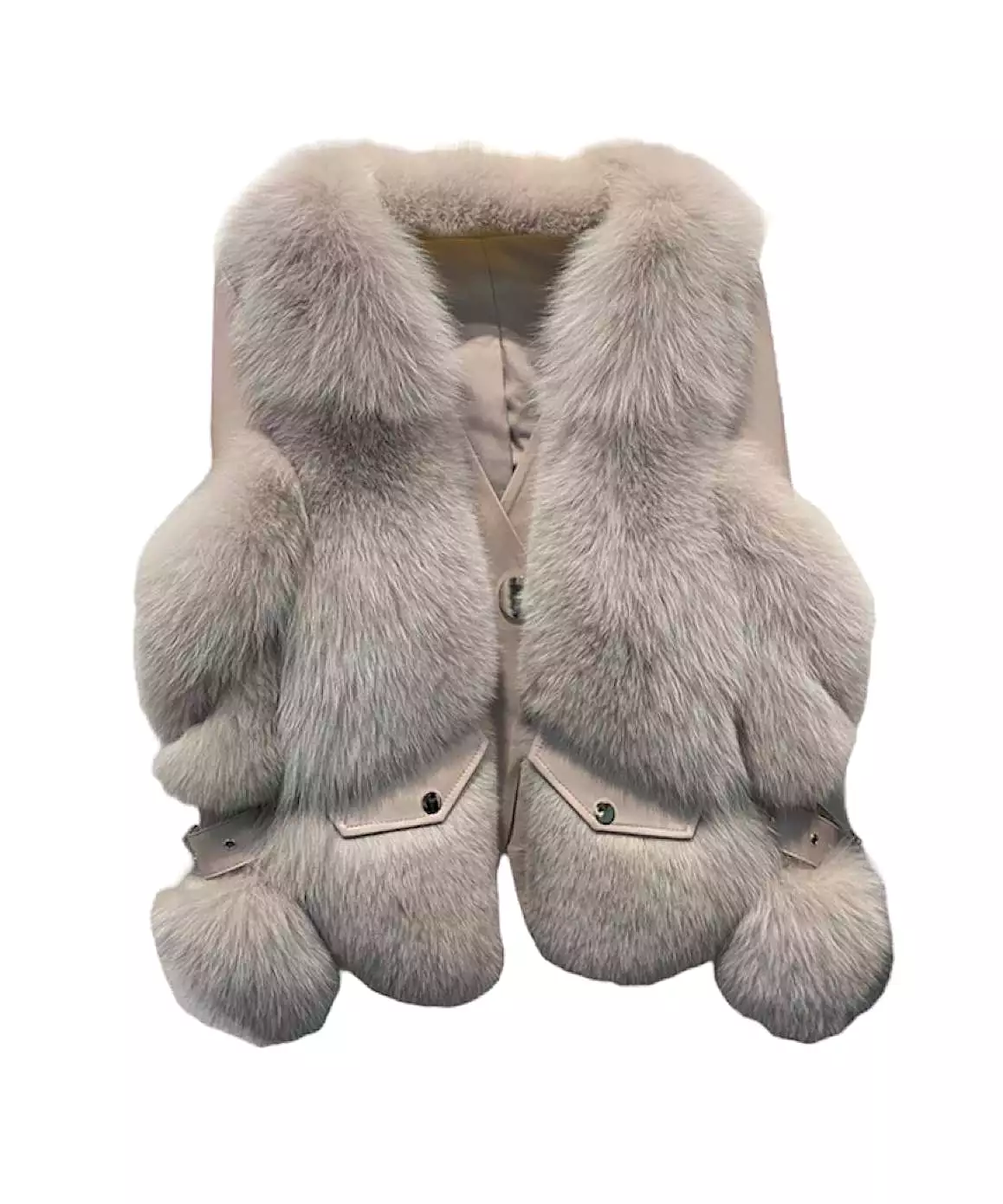 Fox Fur Sheepskin Leather Fur Coat