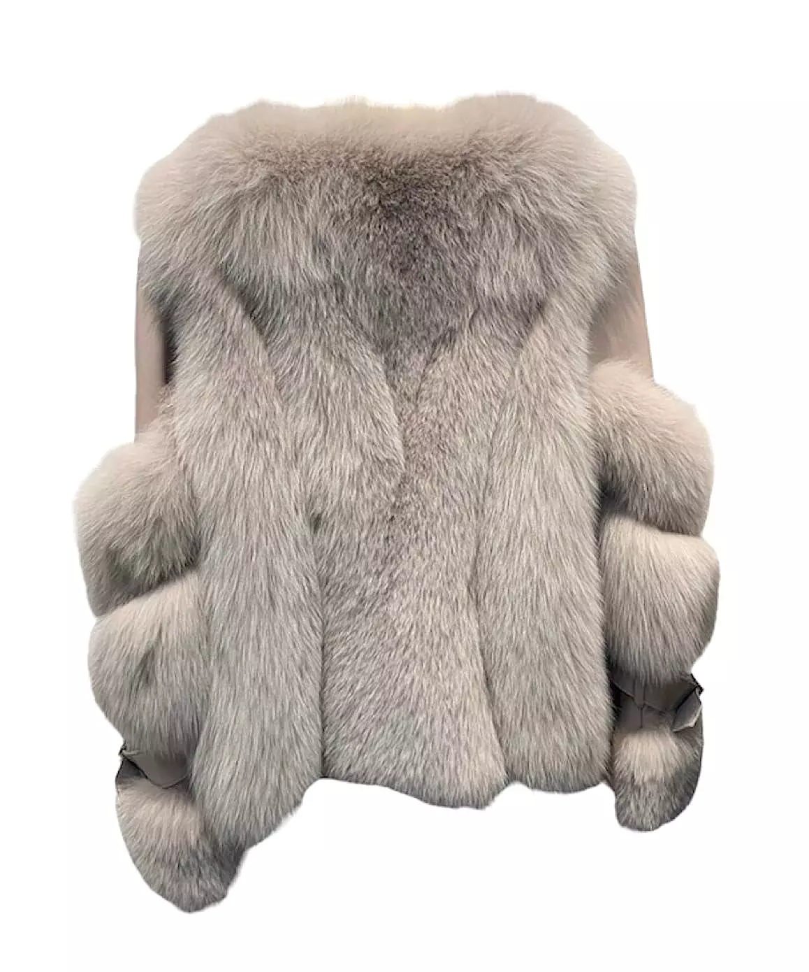 Fox Fur Sheepskin Leather Fur Coat