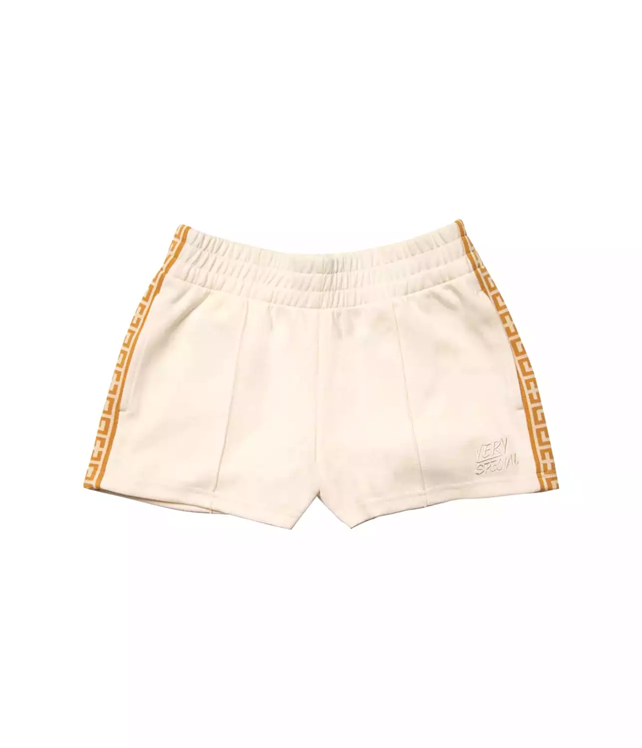 GEO TRACK SHORTS- CREAM