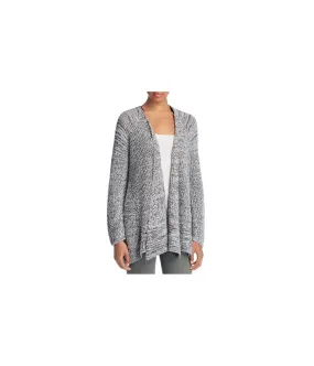 Heather Womens Zipper Sleeve Cardigan Sweater