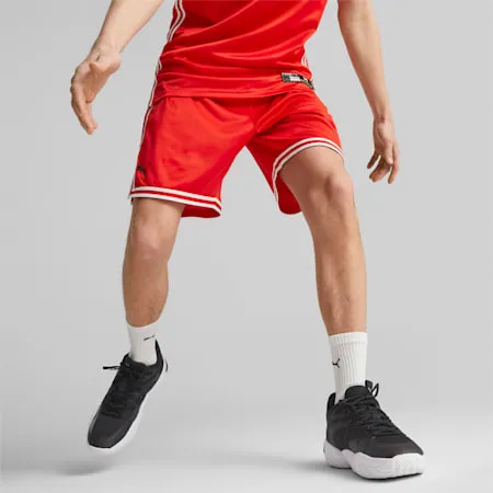 Hoops Team Men's Basketball Shorts | PUMA Red | PUMA Basketball | PUMA 