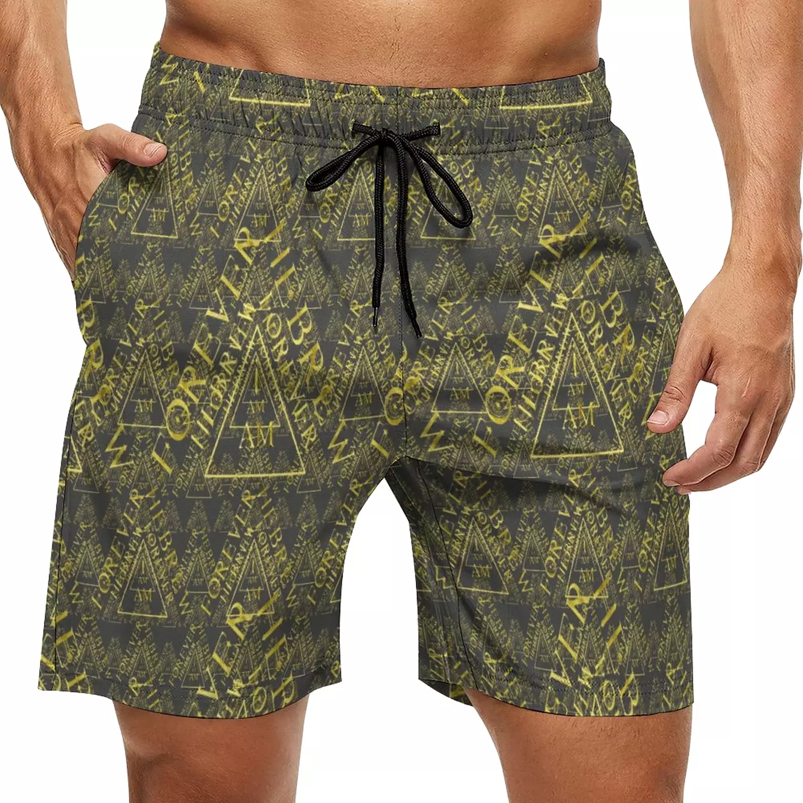 I AM HEBREW 03-01 Men's Designer Board Shorts