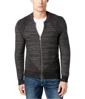 I-N-C Mens Variable Striped Cardigan Sweater