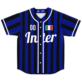 Inter Baseball Jersey - Custom Name + Number