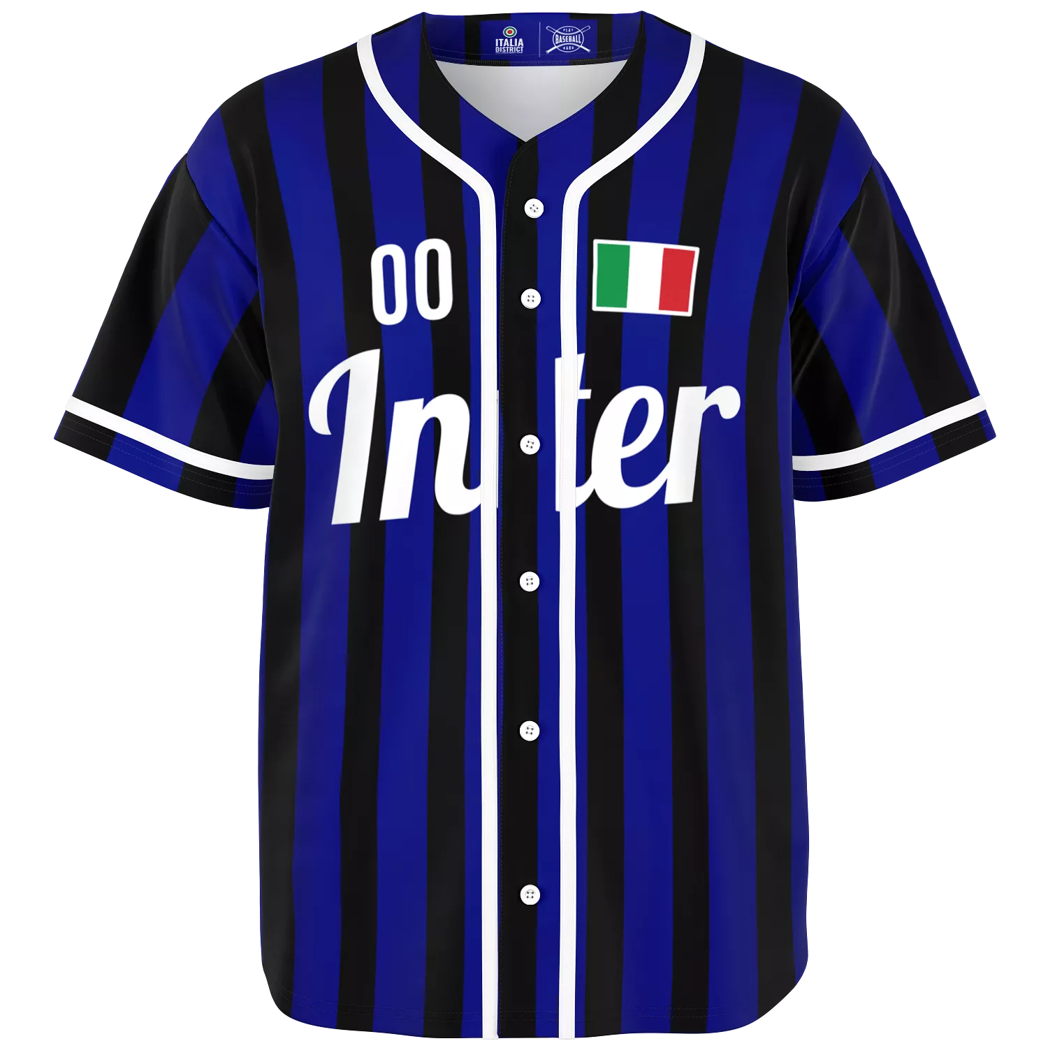 Inter Baseball Jersey - Custom Name + Number