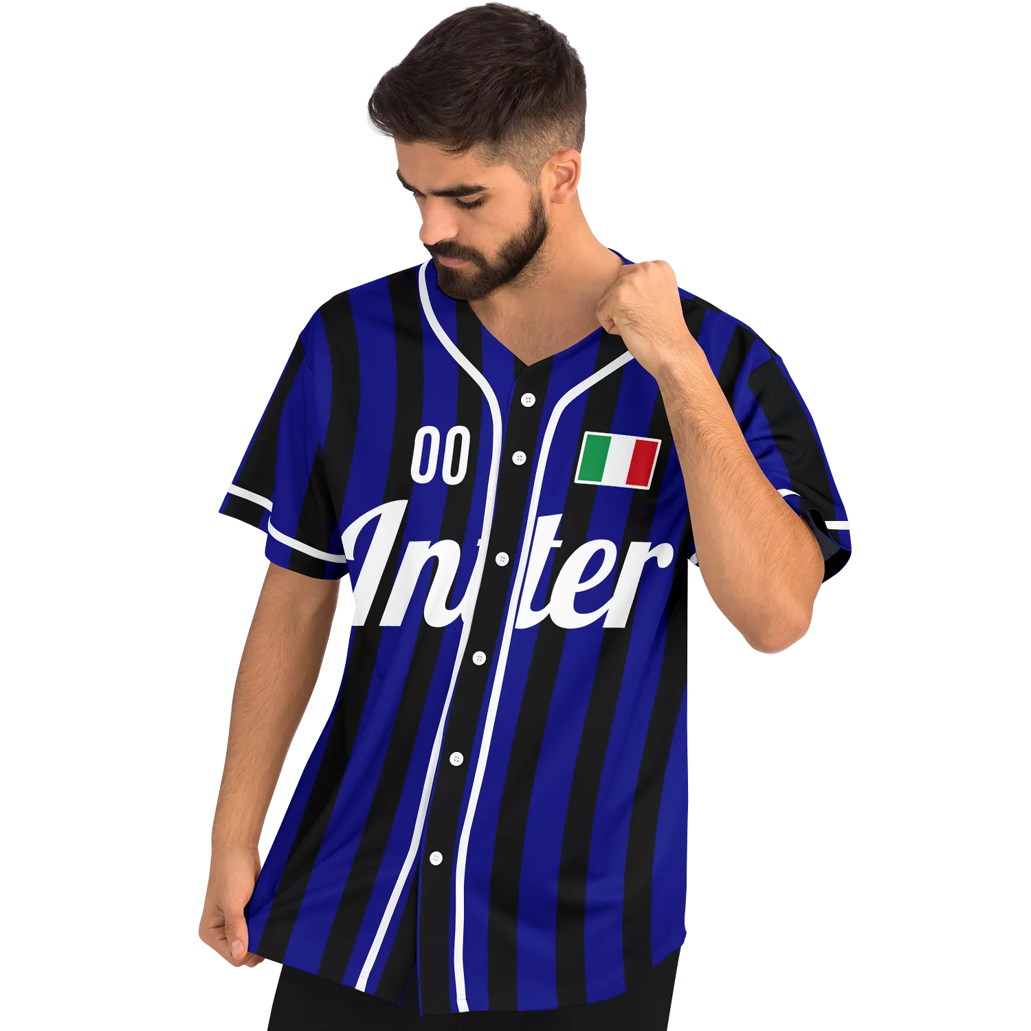 Inter Baseball Jersey - Custom Name + Number