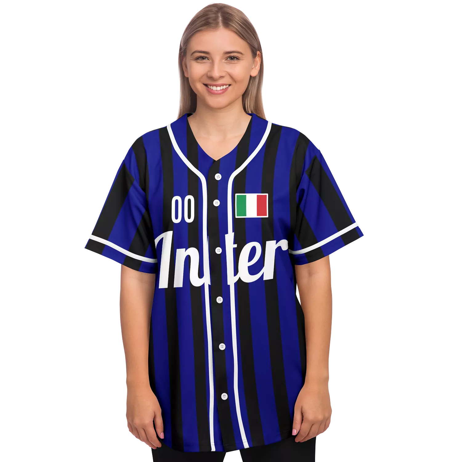 Inter Baseball Jersey - Custom Name + Number