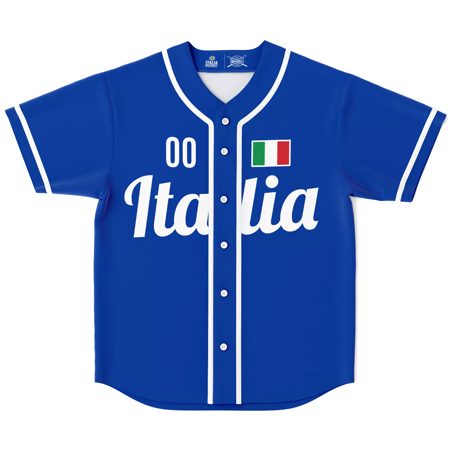 Italy Baseball Jersey - Custom Name + Number