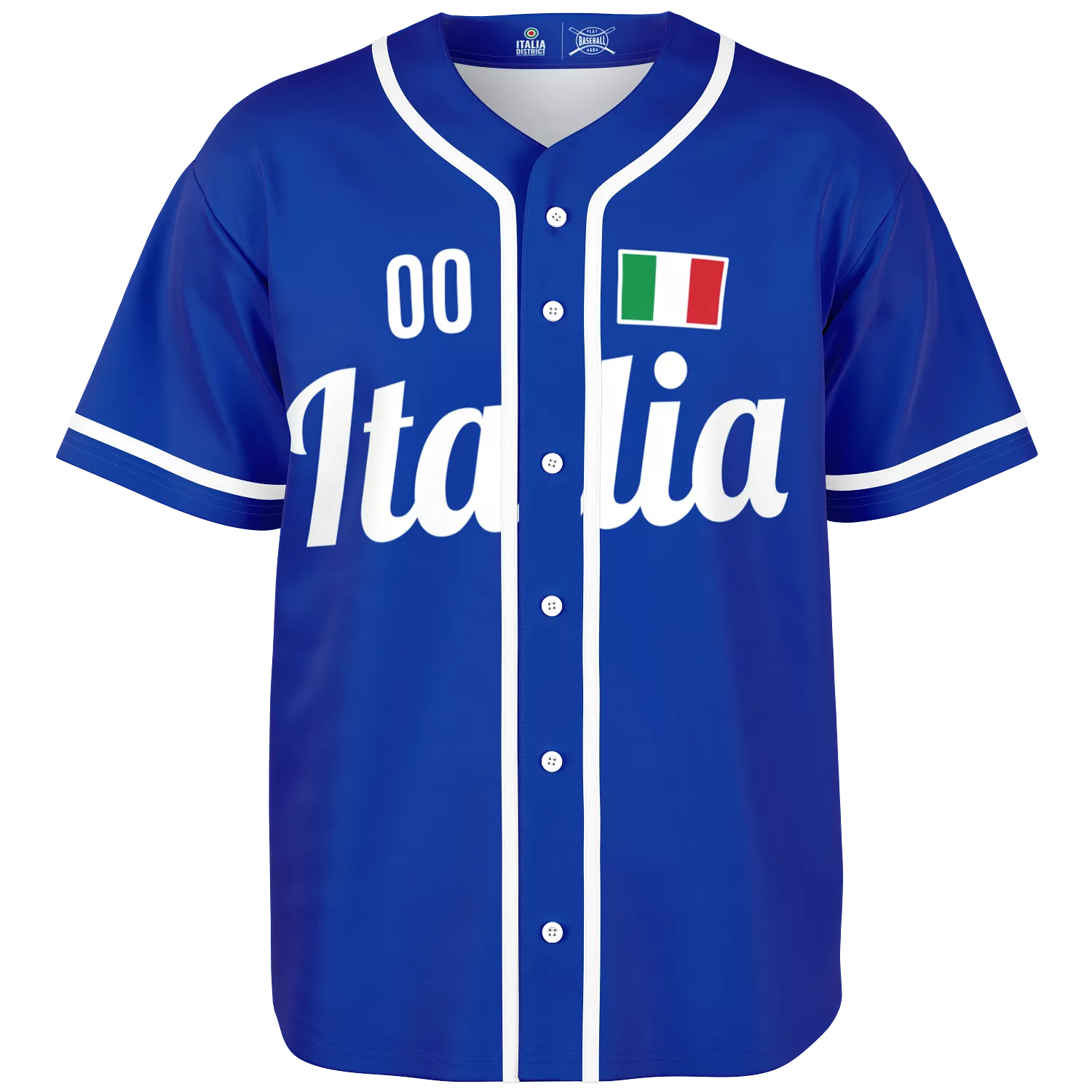 Italy Baseball Jersey - Custom Name + Number