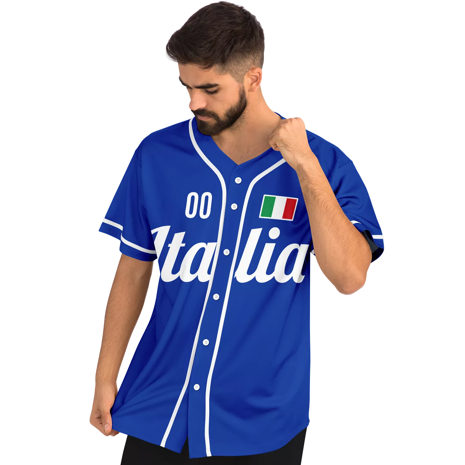 Italy Baseball Jersey - Custom Name + Number