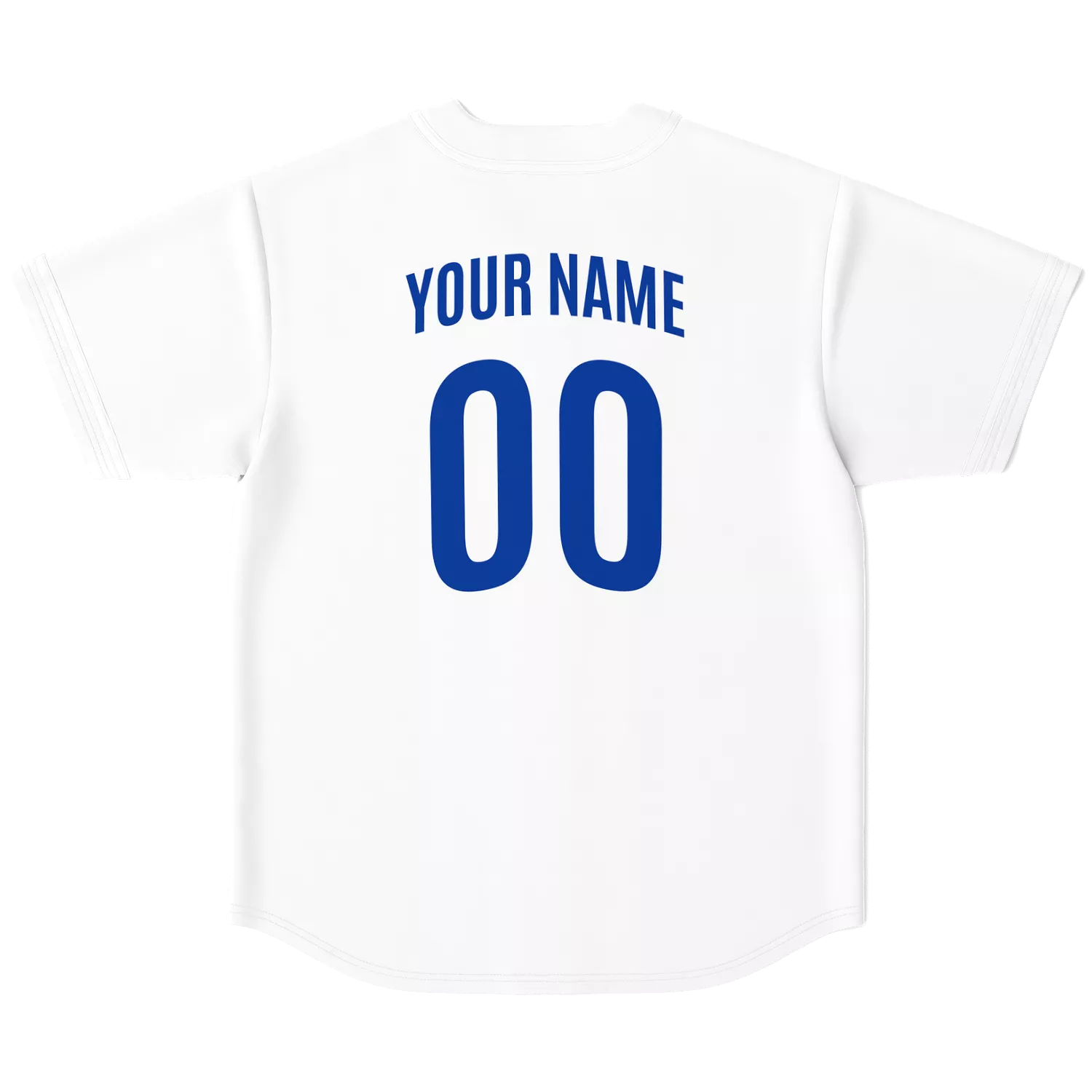 Italy Baseball Jersey - White - Custom Name + Number