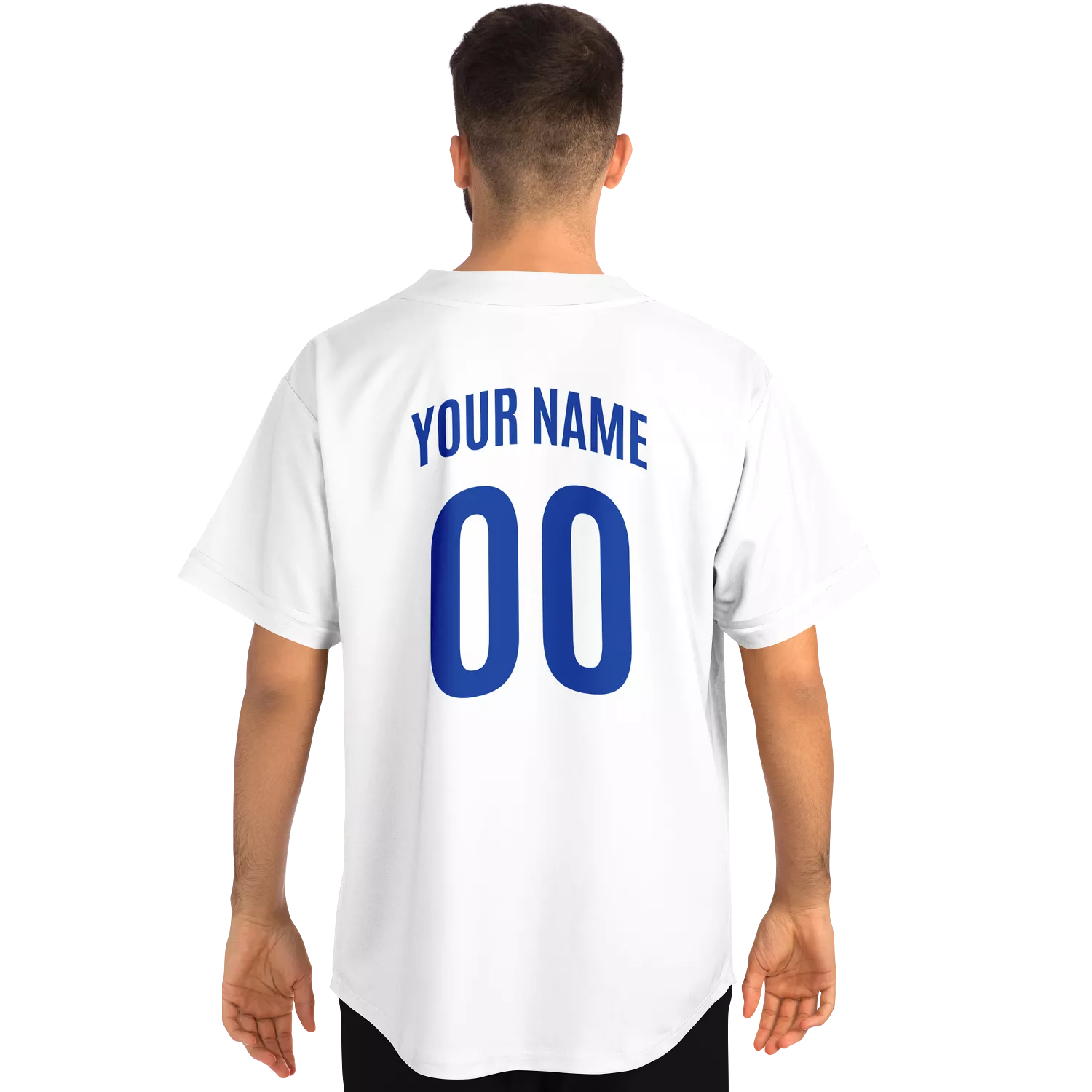 Italy Baseball Jersey - White - Custom Name + Number