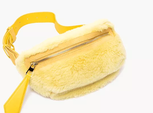 Jasmine Yellow Faux Fur Coat