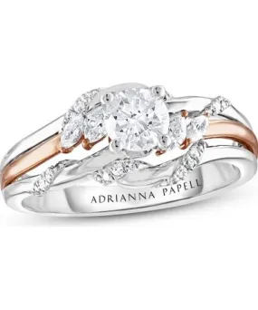 Kay Jewelers Previously Owned Adrianna Papell Diamond Engagement Ring 5/8 ct tw Round/Marquise-cut 14K Two-Tone