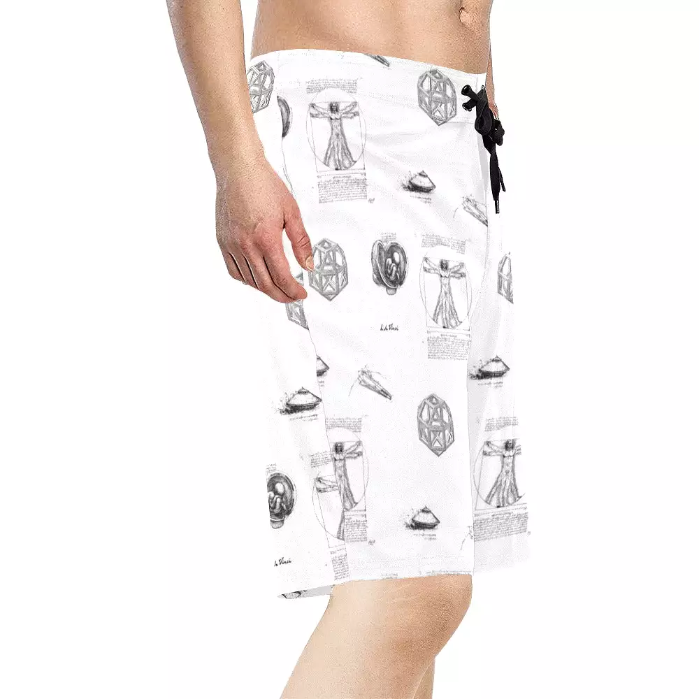 l da vince 5 Men's All Over Print Board Shorts (Model L16)