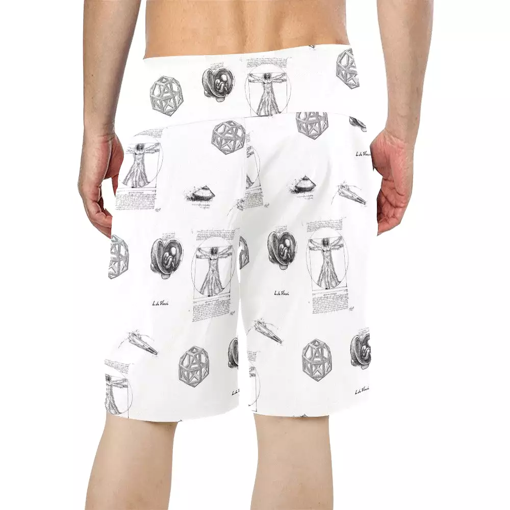 l da vince 5 Men's All Over Print Board Shorts (Model L16)