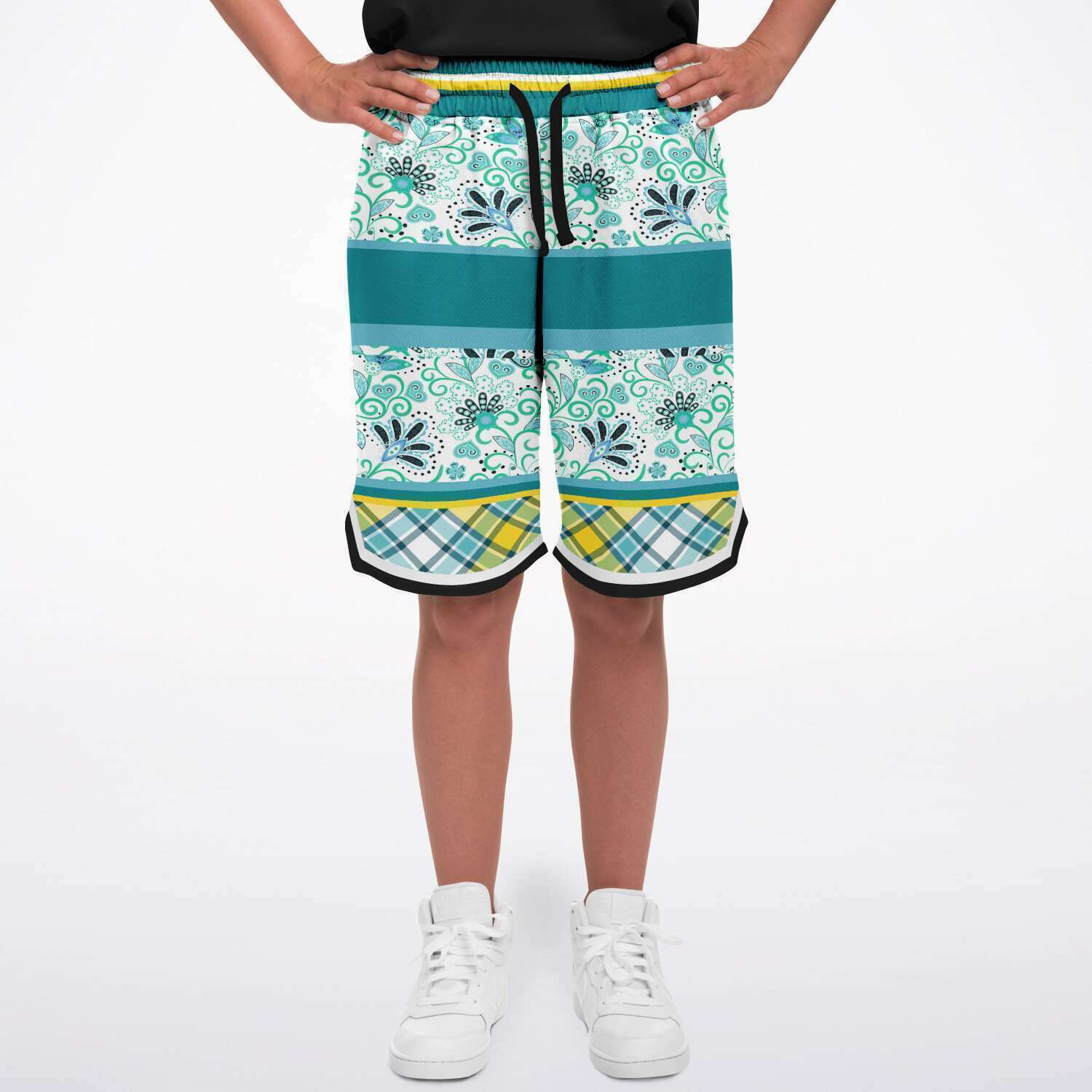 Lemon Zest Unisex Basketball Shorts