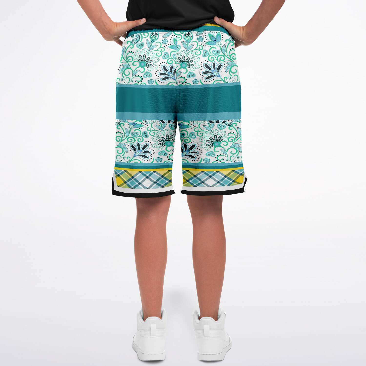 Lemon Zest Unisex Basketball Shorts