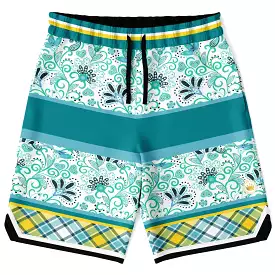 Lemon Zest Unisex Basketball Shorts