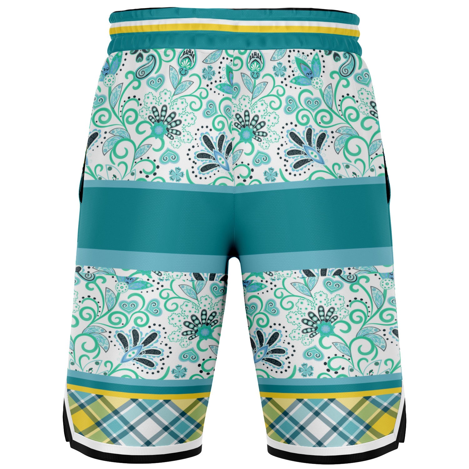 Lemon Zest Unisex Basketball Shorts