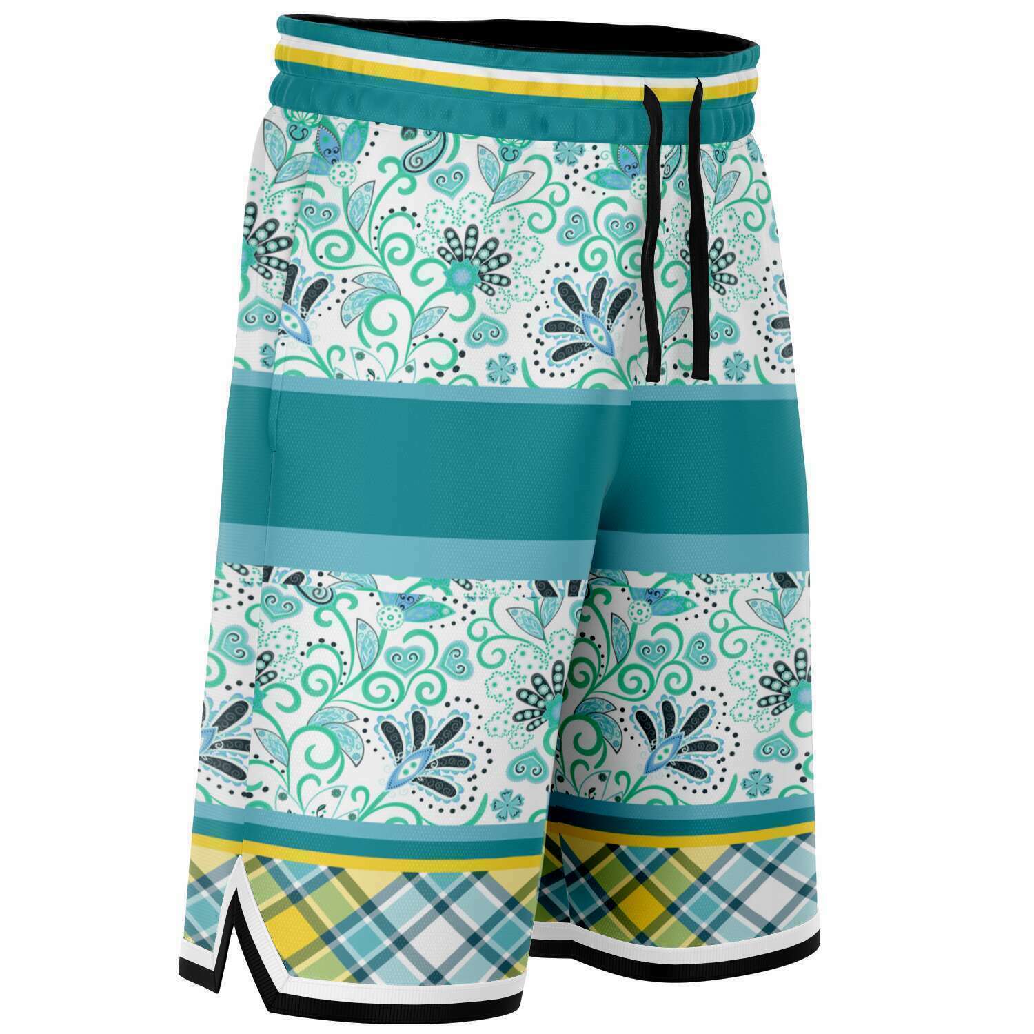 Lemon Zest Unisex Basketball Shorts