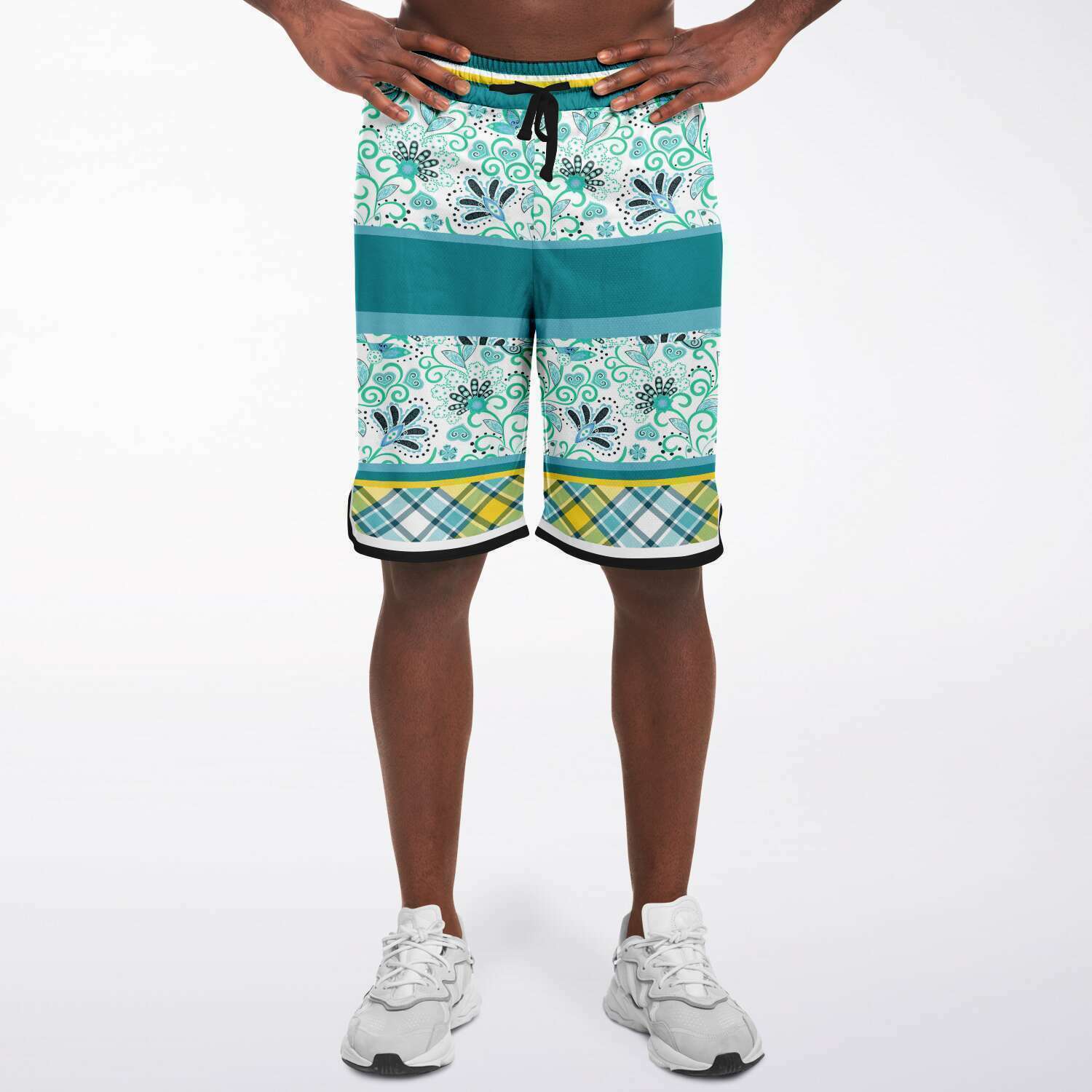 Lemon Zest Unisex Basketball Shorts