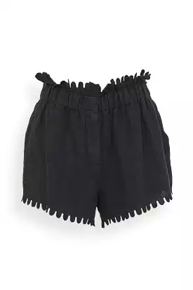 Liat Embroidery Short in Black