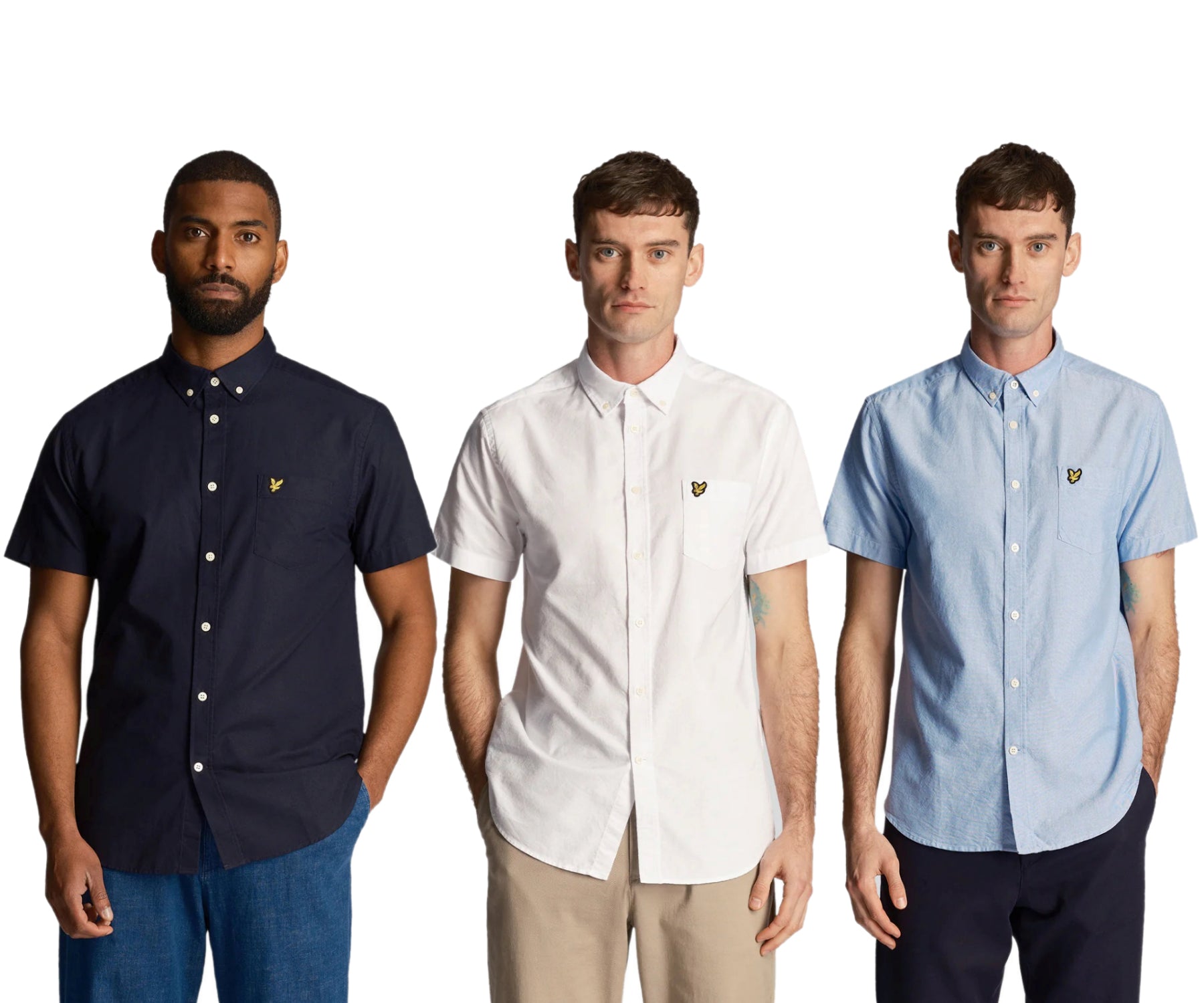 Lyle & Scott Mens Oxford Shirt Short Sleeve