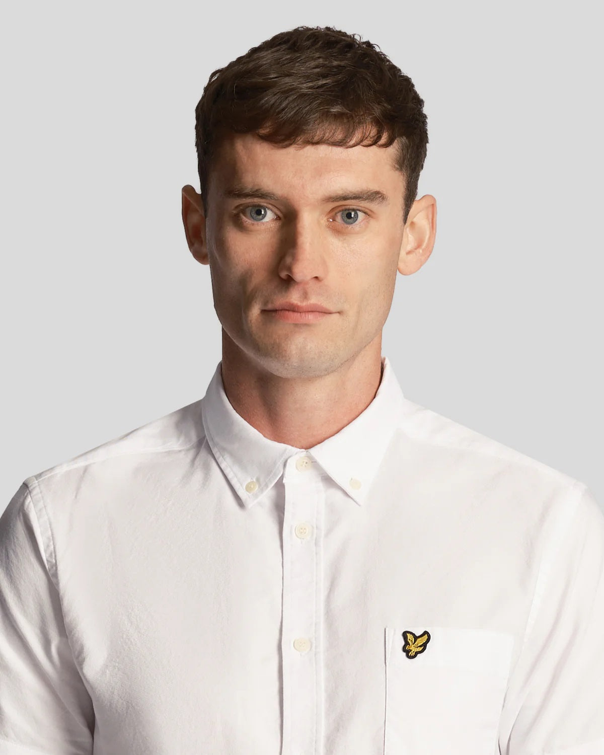 Lyle & Scott Mens Oxford Shirt Short Sleeve