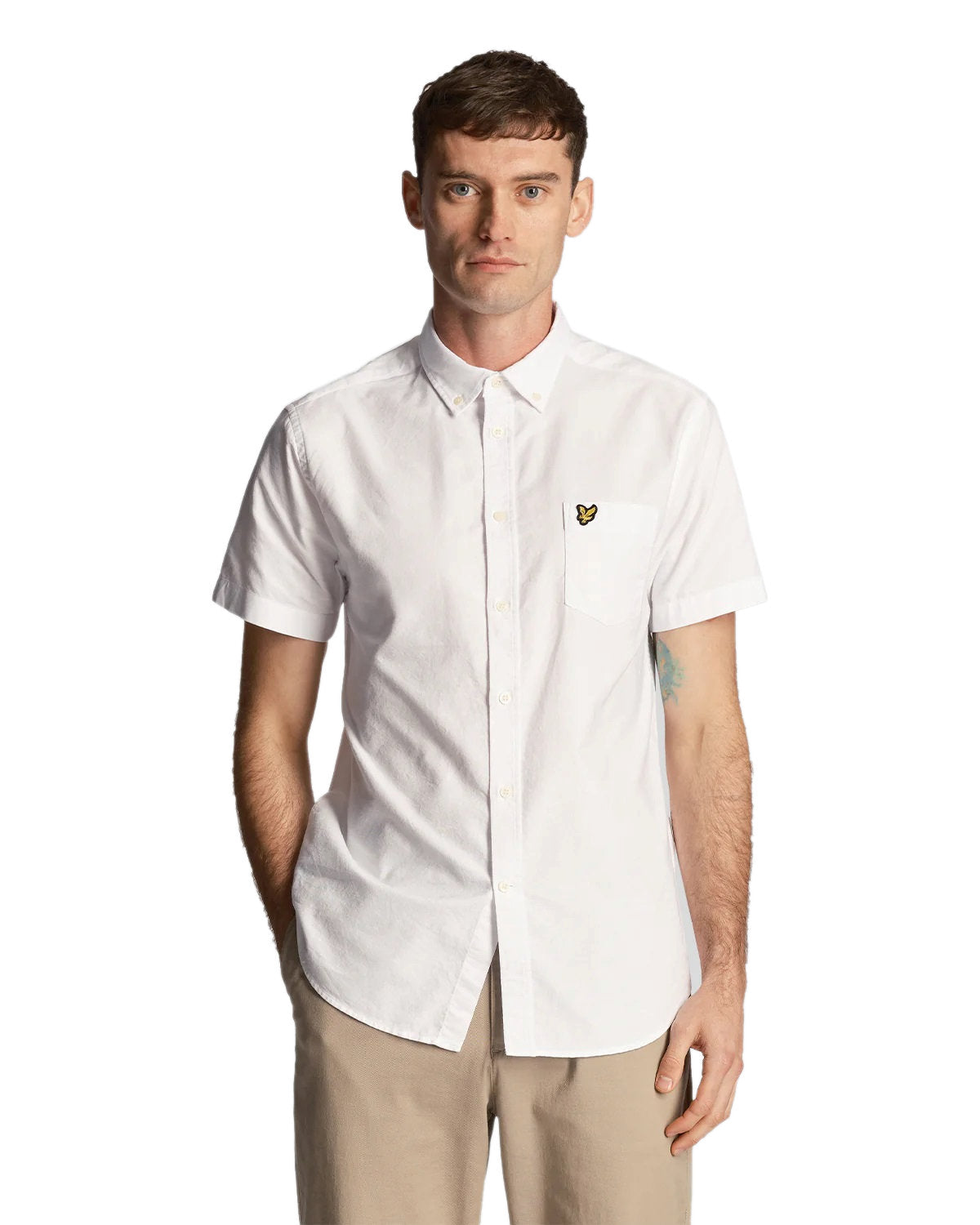 Lyle & Scott Mens Oxford Shirt Short Sleeve