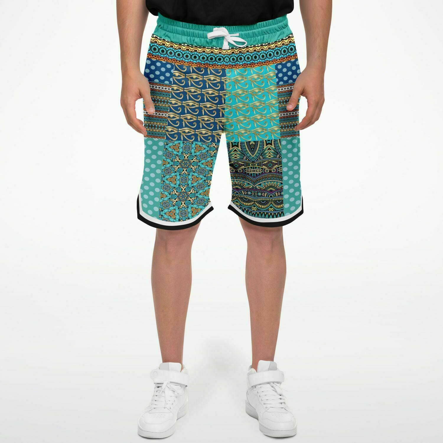 Many Blessings Horus Eye Basketball Shorts