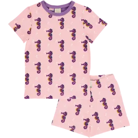 Maxomorra Seahorse Organic Cotton Short Pyjamas