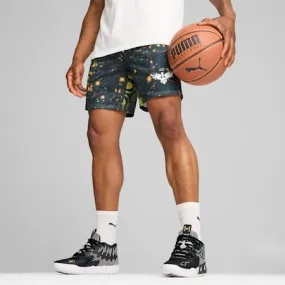 Melo 50th Men's Basketball Shorts | PUMA Black-AOP | PUMA Exclusion List | PUMA 