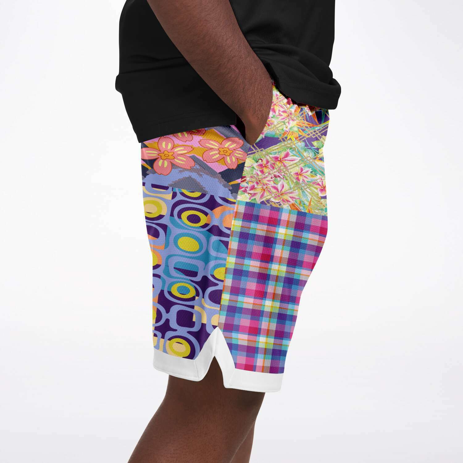 Mercury Retrograde Patchwork Basketball Shorts