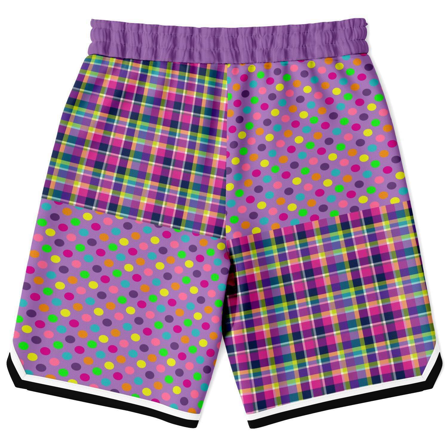 Mercury Retrograde Polka Plaid Basketball Shorts