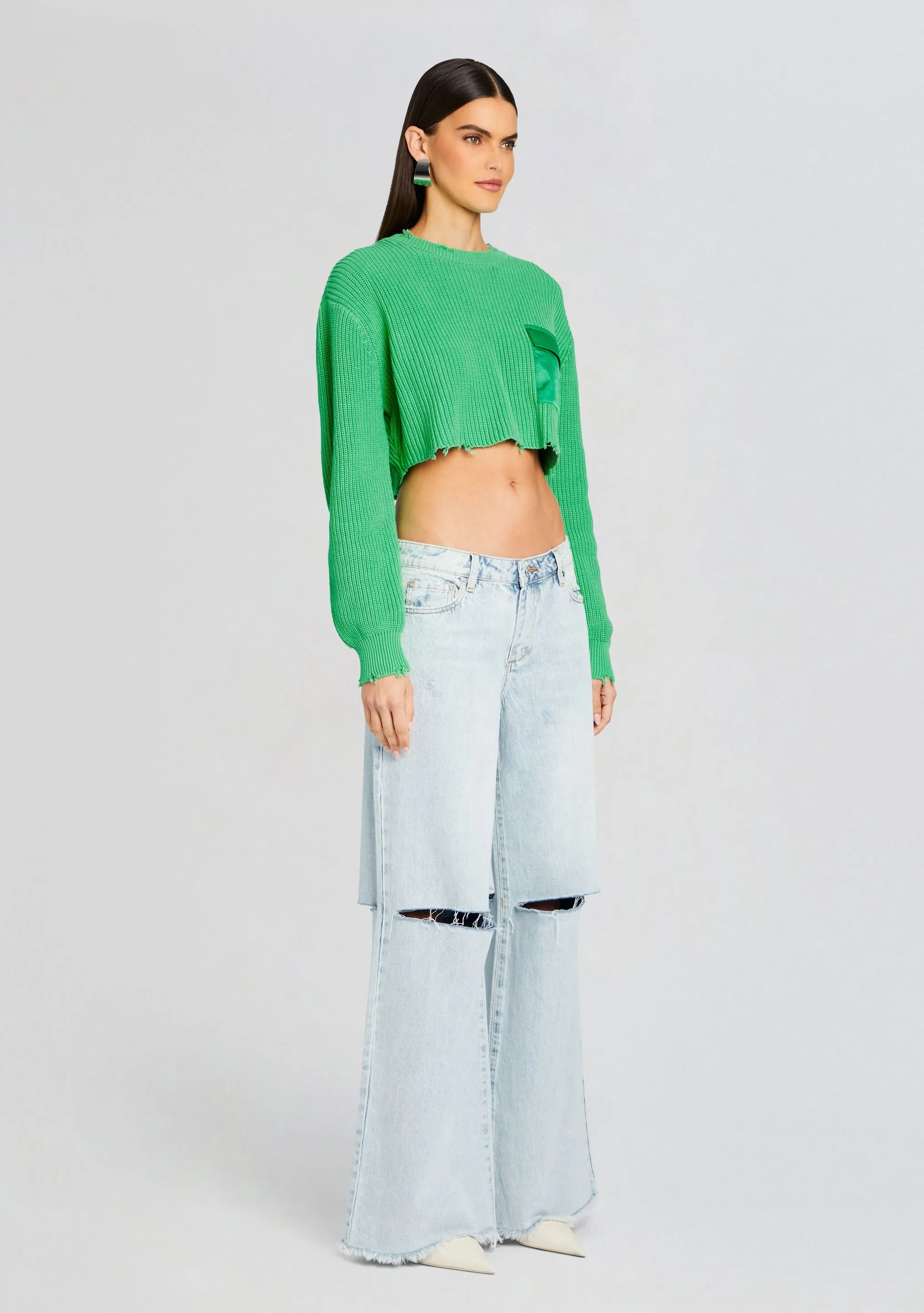 Mid Cropped Devin Sweater