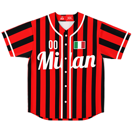 Milan Baseball Jersey - Custom Name + Number