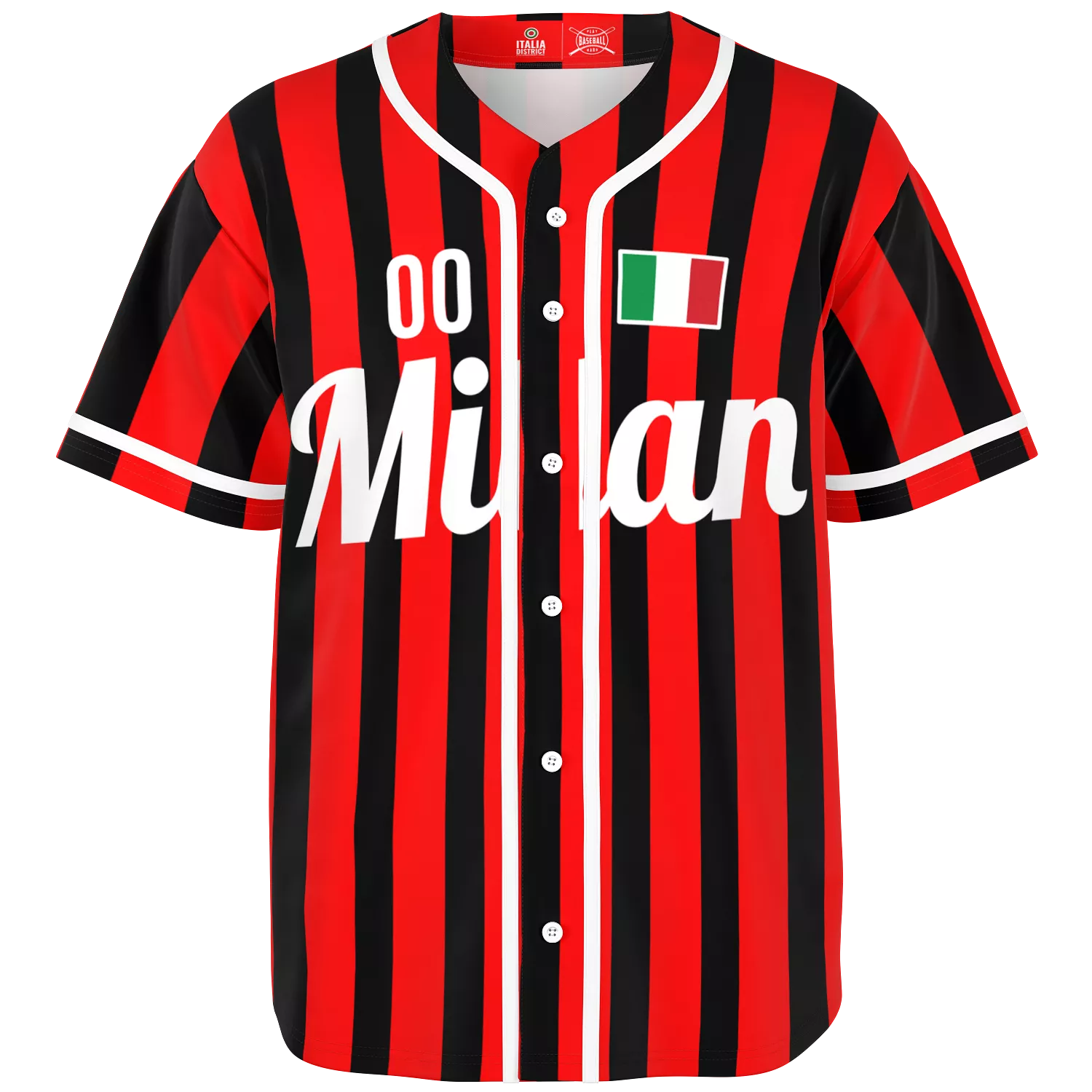 Milan Baseball Jersey - Custom Name + Number