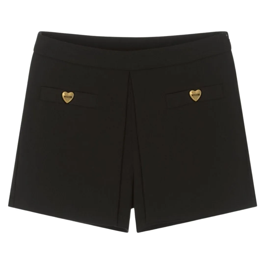 Moschino Shorts Heart Black