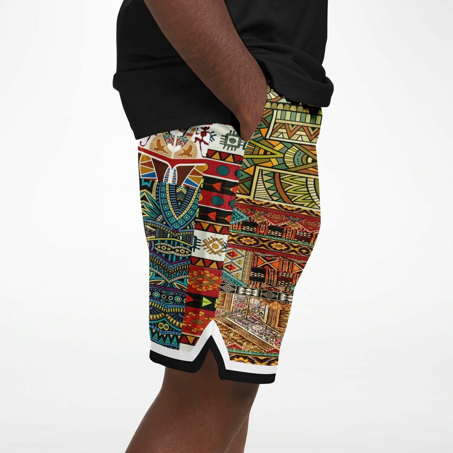 Mother Lode African Print Basketball Shorts