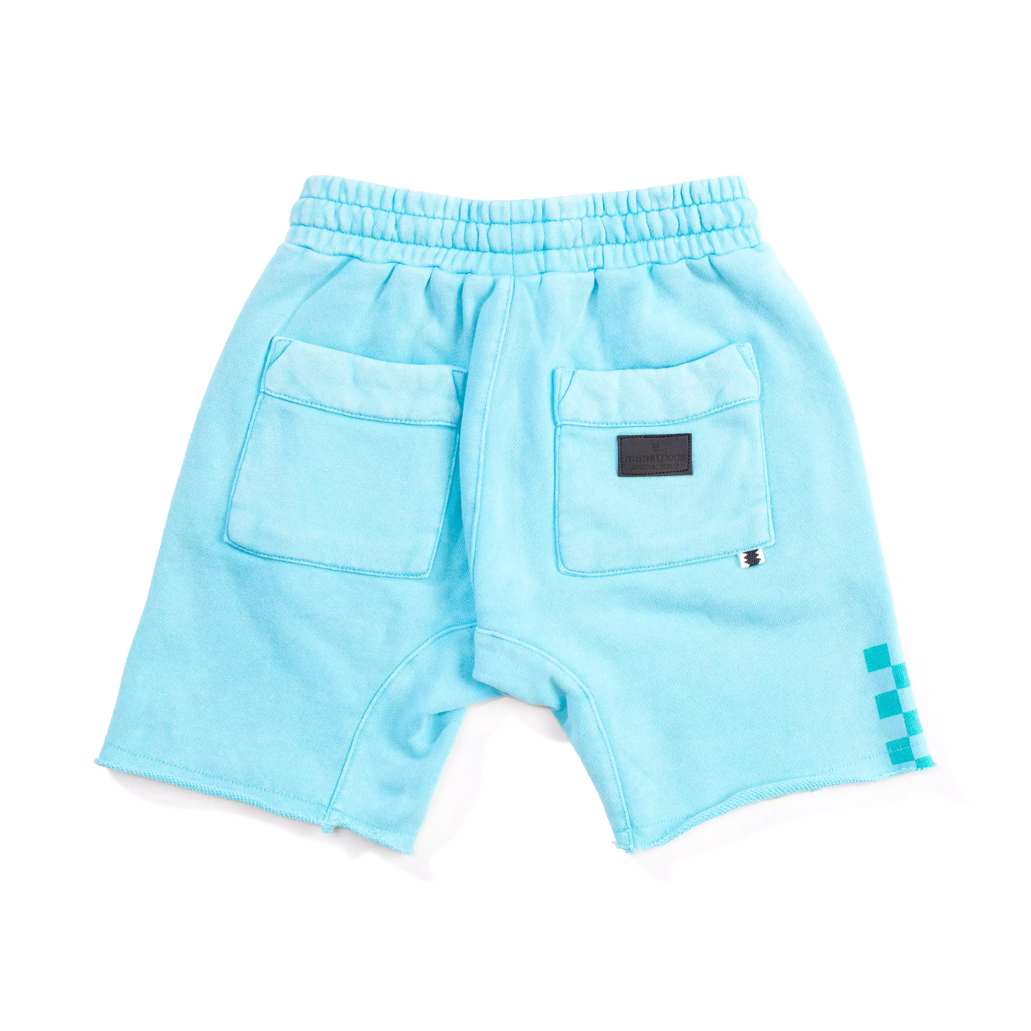 Munster Kids Racer Track Short - Mineral Aqua