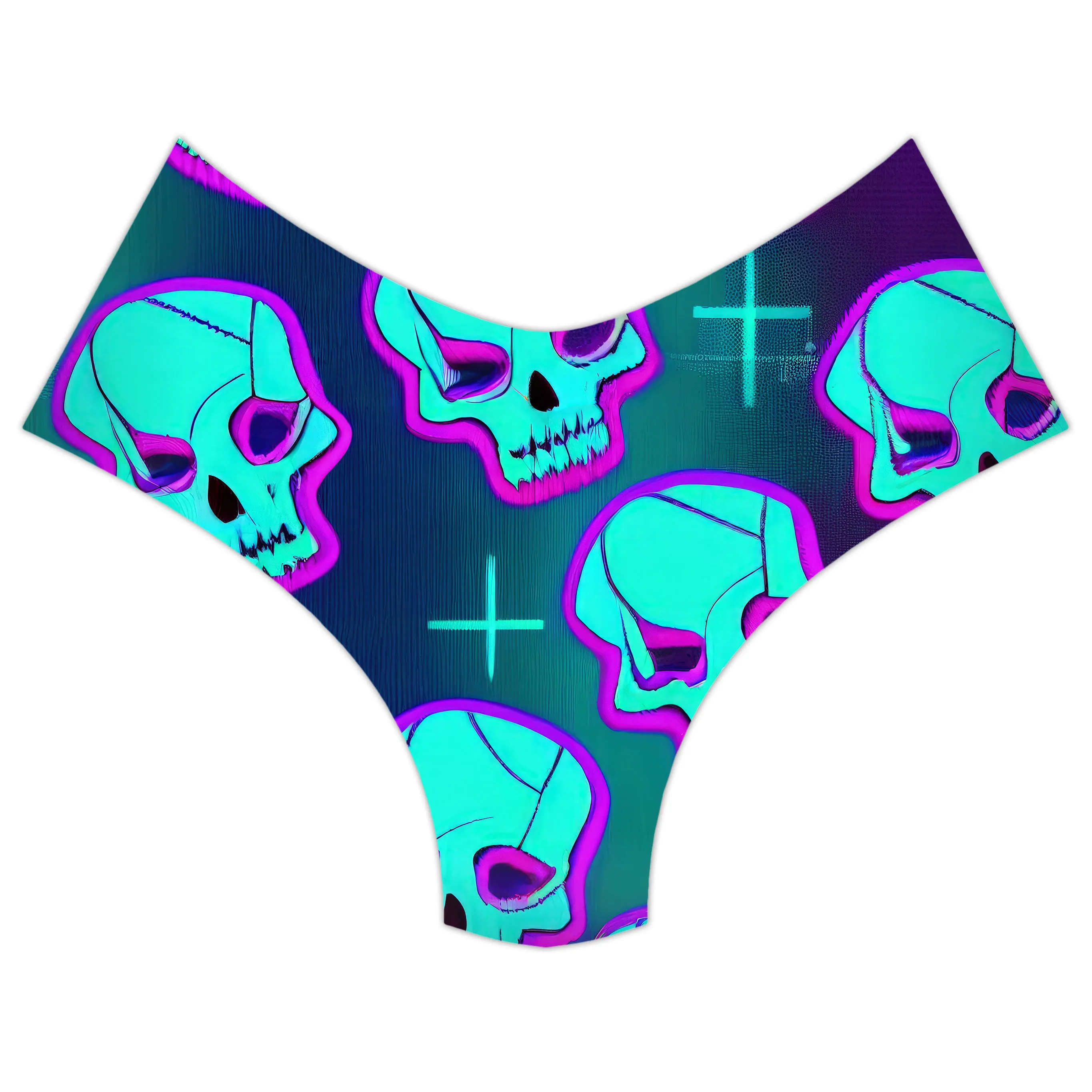 Neon Fright Crop Top and Booty Shorts Combo