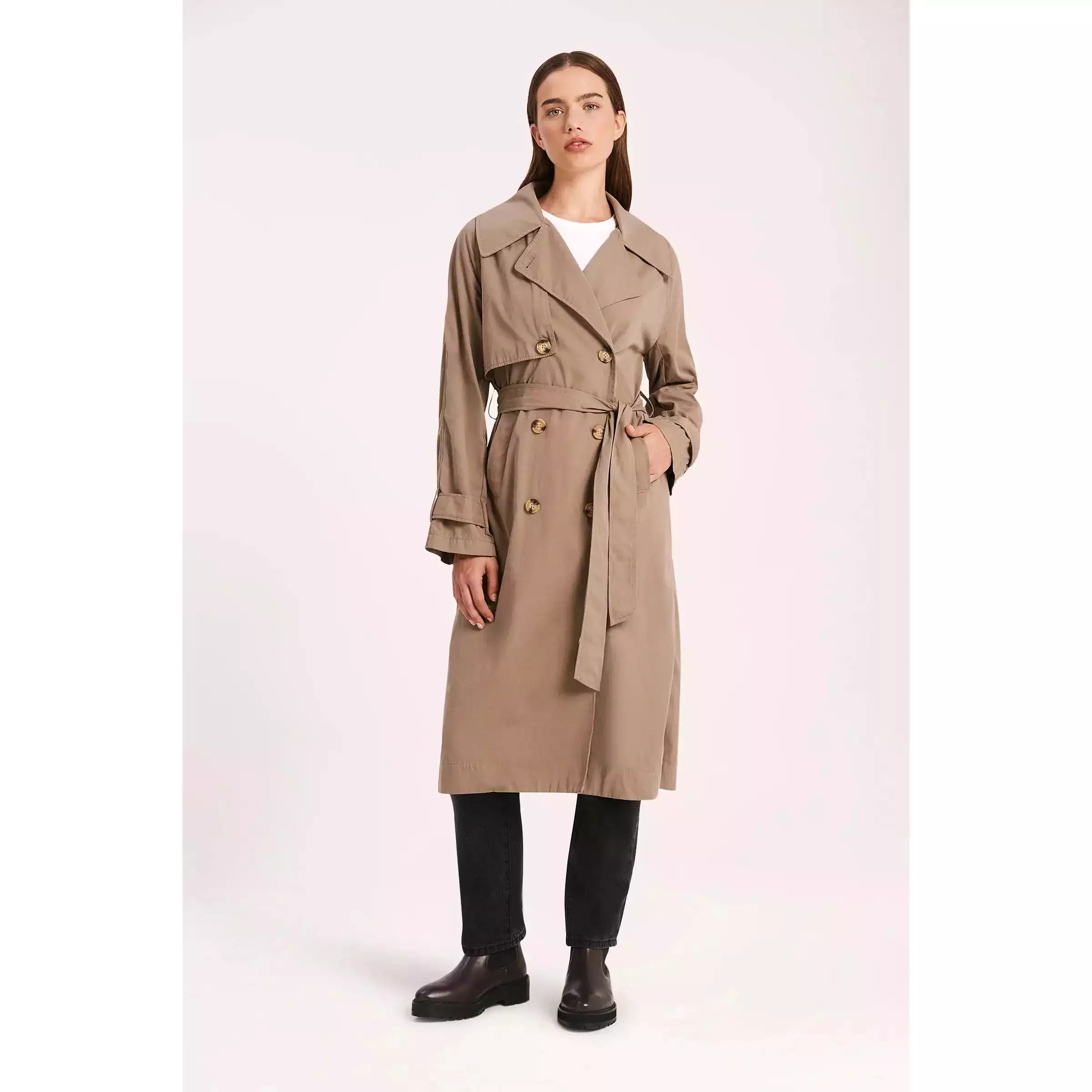 Nude Lucy Orb Odyssey Trench Coat | Smoke