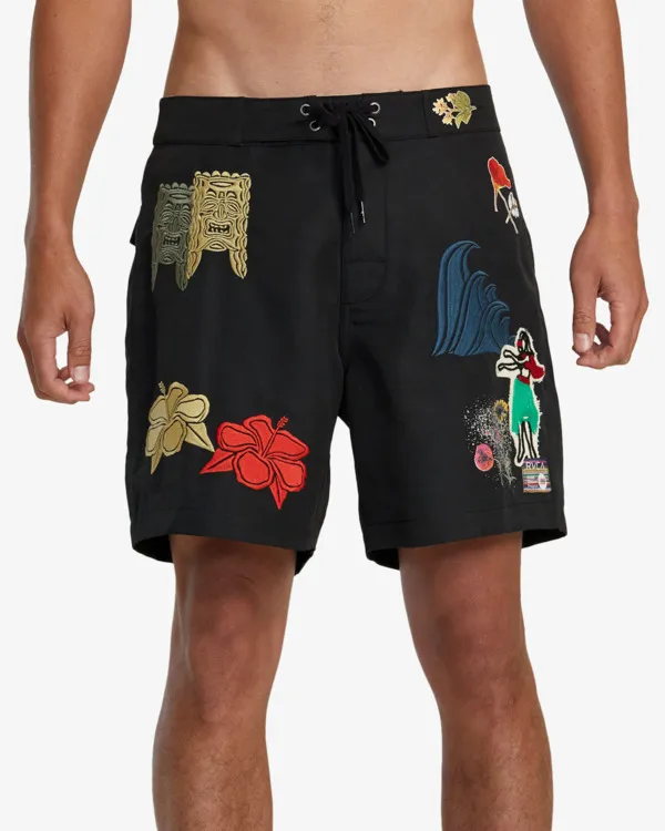 Oblow Tapa Trunk - Board Shorts 17'' for Men