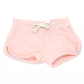 oh baby! Cotton Terry Drawstring Shorter Track Shorts - Pale Pink